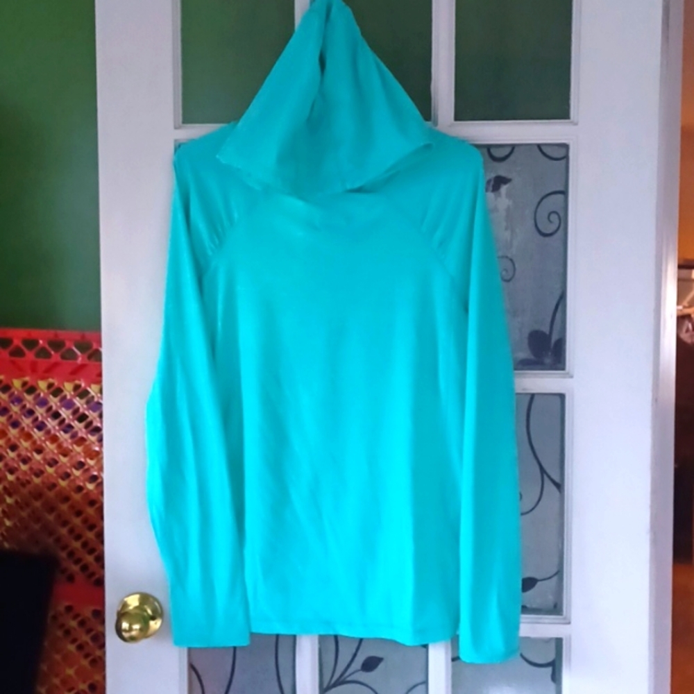 Hoodied pull over drimore fabric size large Danskin